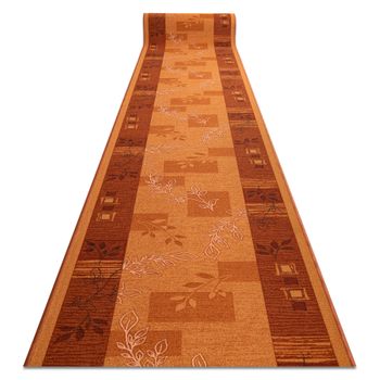 Alfombra De Pasillo Con Refuerzo De Goma  Agadir Tonos De Naranja 67cm 67x150 Cm