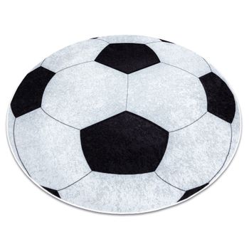 Alfombra Lavable Junior 51553.802 Circulo Futbol Para Niños Antidesli Circulo 80 Cm