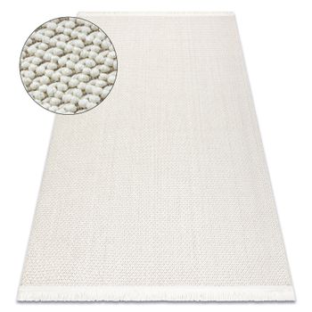 Alfombra Nano Fh92a Llanura Color, Bucle, Tejido Plano Blanco 140x190 Cm