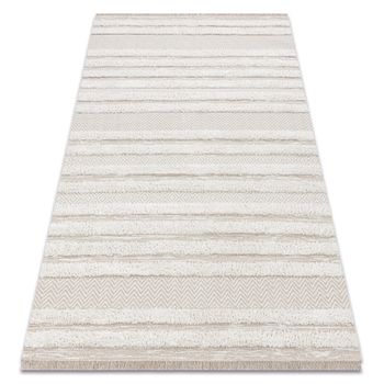 Килим Eko Sizal Moroc 22329 Zigzag, Líneas Boho Бахромою 78x150 Cm