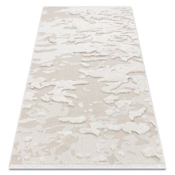 Alfombra Eco Sisal Moroc 22331 Abstração Boho Franjas - Estructural  78x150 Cm