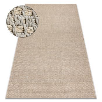 Alfombra Origi 3561 Beige - Hilo De Sisal Tejido Plano 58x100 Cm