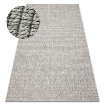 Alfombra Origi 3583 Gris - Hilo De Sisal Tejido Plano 58x100 Cm