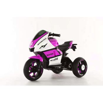 Lean Toys - Ht-5188 Moto Eléctrica Infantil De Policía, 12 Voltios,batería: 2x6v4ah, 1 Plaza/s