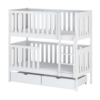 Litera Infantil Madera Blanca 80x180cm