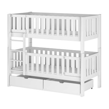 Litera Infantil Madera Blanca 80x180cm