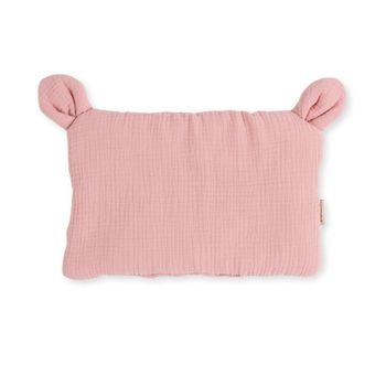 Mini Almohada De Minicuna 35x25 Cm Rosa Muslin Baby