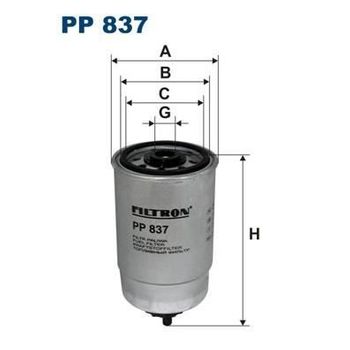 Pp837 Combustible Filtro