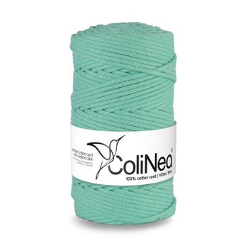 Colinea Cordón De Algodón Con Núcleo De Algodón, Cuerda Trenzada Para Manualidades, 3 Mm (celadón, 100 M)