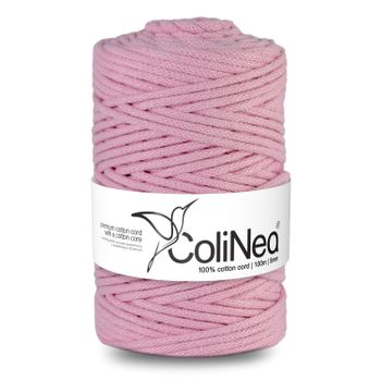 Colinea Cordón De Algodón Con Núcleo De Algodón, Cuerda Trenzada, 5 Mm (rosa, 100 M) Marca: Colinea