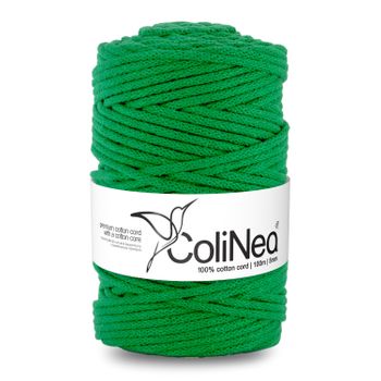 Colinea Cordón De Algodón Con Núcleo De Algodón, Cuerda Trenzada, 5 Mm (verde, 100 M)