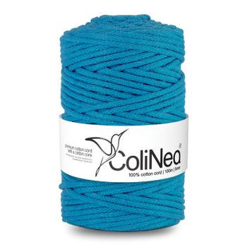 Colinea Cordón De Algodón Con Núcleo De Algodón, Cuerda Trenzada, 5 Mm (azul, 100 M)