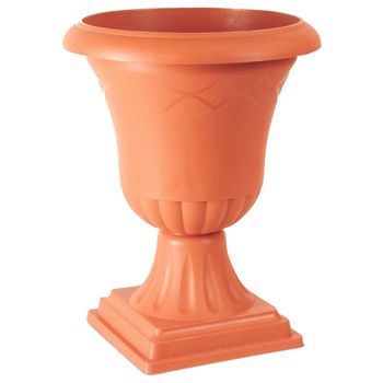 Maceta Ornamental Con Pie Atena 22l, 474x474x612mm Terracota