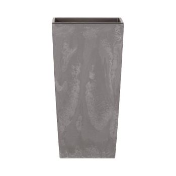 Maceta Alta 11,4l Prosperplast Urbi Square Effect Gris Claro, 37,5x19,5x19,5 Cm