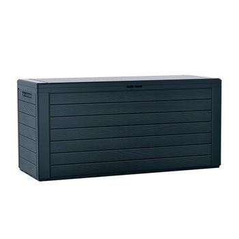 Baúl De Almacenaje Jardín Gris Oscuro Y Negro 330 L 138x53x57cm Vidaxl con  Ofertas en Carrefour