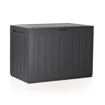 Baúl De Almacenaje Jardín Gris Oscuro Y Negro 330 L 138x53x57cm Vidaxl con  Ofertas en Carrefour