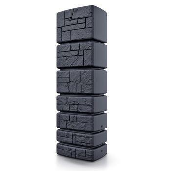 Barril De Captación De Agua Tower Stone 350l, 575x384x1800mm Antracita