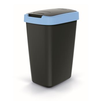 Keden Compacta Q Cubo De Basura Papelera De 12 Litros Color Negro/azul