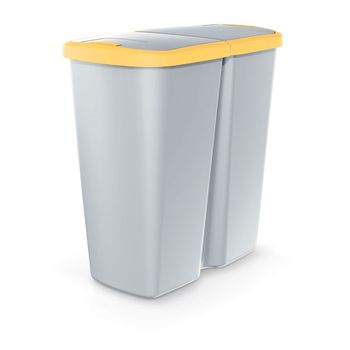 Cubo De Basura 2 X 30 Litros De Capacidad Negro Ml-design con Ofertas en  Carrefour