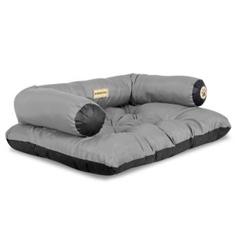 Kingdog Cama Para Perro Sofá Para Mascotas Corralito Prestige 80x60 Cm Impermeable Gris