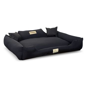 Cama Para Perro 115x95 Cm Color Negro Kingdog