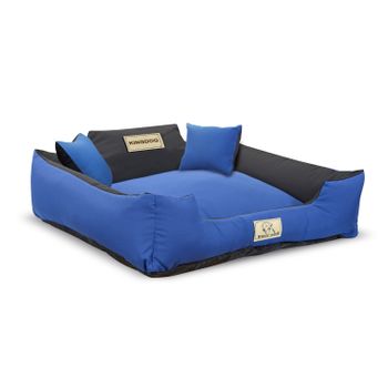 Cama Para Perro O Gato 75x65 Cm  Color Azul/negro Kingdog