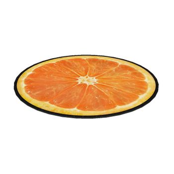 Cojín Para Silla Decorativo De Fieltro 35 Cm Diseño: Naranja