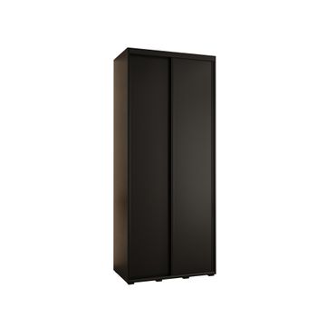 Armario Corredero Davos 1 100x235x45 Negro/negro/negro