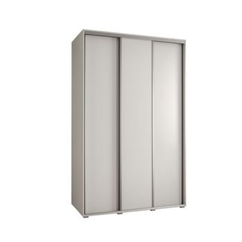 Armario Corredero Davos 1 150x235x45 Blanco/blanco/plata