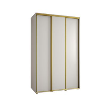 Armario Corredero Davos 1 150x235x45 Blanco/blanco/dorado