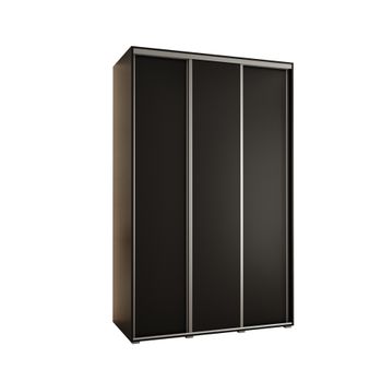 Armario Corredero Davos 1 150x235x45 Negro/negro/plata