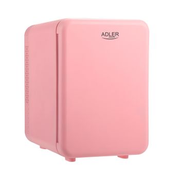 Mini Nevera Portatil De 4 Litros Adler Para El Viaje, El Hogar Y El Coche Color Rosa