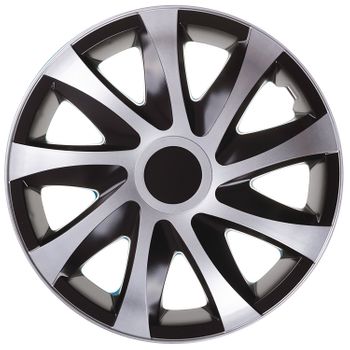 Sparco SPC1573SVBK, Tapacubos color plata/negro modelo Sicilia