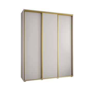 Armario Corredero Davos 1 200x235x45 Blanco/blanco/dorado