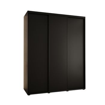 Armario Corredero Davos 1 200x235x45 Negro/negro/negro