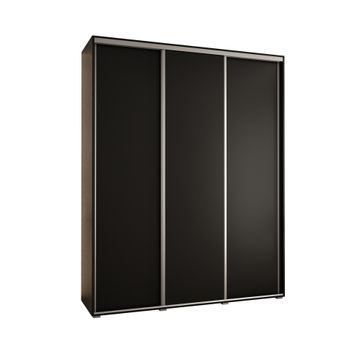 Armario Corredero Davos 1 200x235x45 Negro/negro/plata