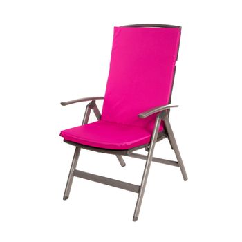 Cojín Para Silla 1 Ud| Cojín 110x47x4cm Rosa| Cojín Para Silla De Exterior| Cojín De Asiento Con Respaldo Alto