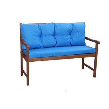 Cojín Para Banco 120x60x7+ 120x50cm| Color Azul| Cojín Exterior| Cojines Para Columpio De Jardín| Cojín Para Muebles De Jardín| Almohada Impermeable