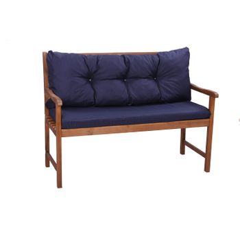 Cojín Para Muebles De Jardín| Azul Oscuro| Cojín Para Banco 150x50x7+ 150x50cm| Cojín Exterior| Cojines Para Columpio De Jardín| Almohada Decorativa