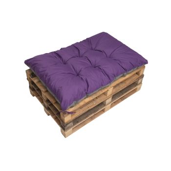 Cojín Palet 120x50 Morado, Cojines Sofá, Cojines Banco, Cojines Suelo Grandes, Cojines Suelo Infantil Cojín Exterior