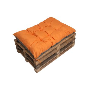 Cojín Palet 120x60 Naranja, Cojines Sofá, Cojines Banco, Cojines Suelo Grandes, Cojines Suelo Infantil Cojín Exterior