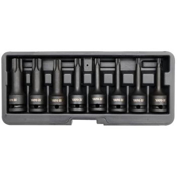 Set De 8 Puntas De Impacto Torx Negro Yt-1065 Yato