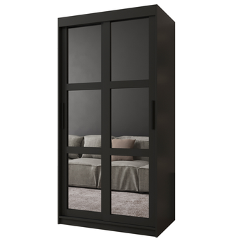 Armario Corredero Miror 100x200x62 Negro