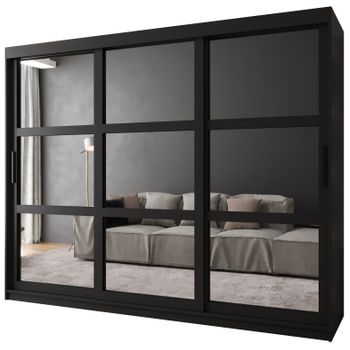 Armario Corredero Miror 250x200x62 Negro