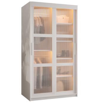 Armario Corredero Flutes 100x200x62 Blanco