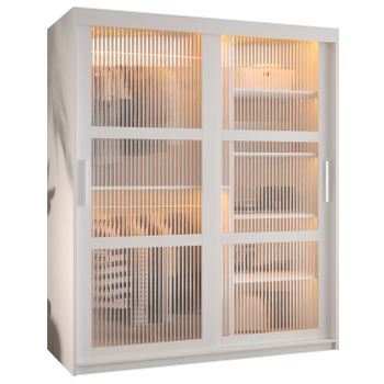 Armario Corredero Flutes 150x200x62 Blanco