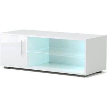 Mueble De Televisión Contemporáneo Kora Con Led Blanco - L 100 Cm