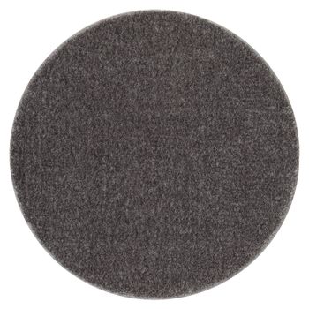 Alfombra De Baño Santa Círculo Plano, Antideslizante, Suave - Gris Circulo 100 Cm