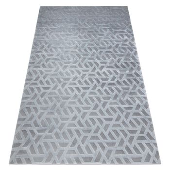 Alfombra Pearl 51320d Gris - Geométrico Exclusiva, Estructural 154x230 Cm