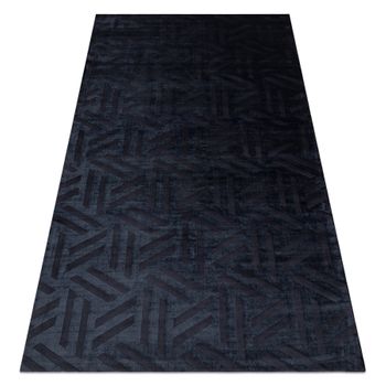 Alfombra Pearl 51326e Negro - Geométrico Exclusiva, Estructural 192x290 Cm